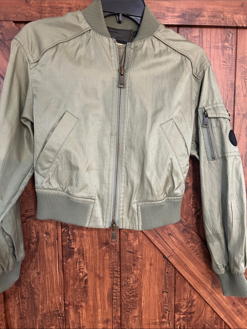 Ted Baker London Olive Green Bomber Jacket